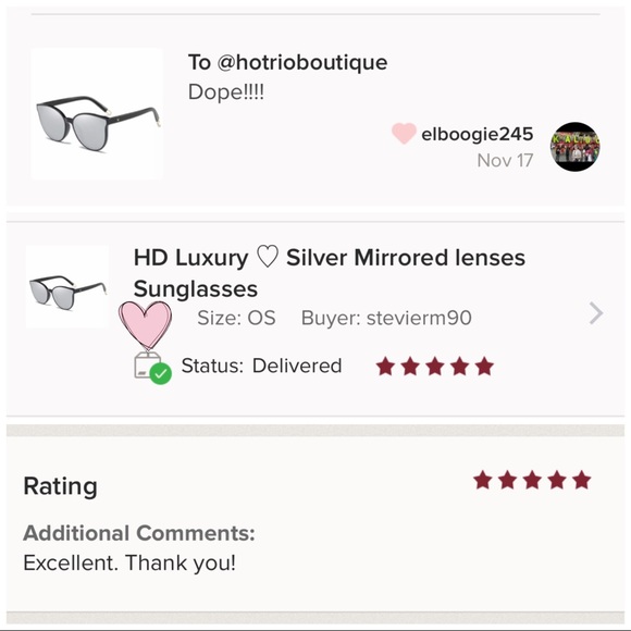 HD Luxury ♡ Silver Mirrored lenses Sunglasses - Picture 6 of 8